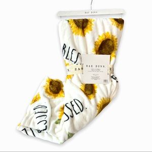 NWT Rae Dunn Blessed Sunflower Throw
